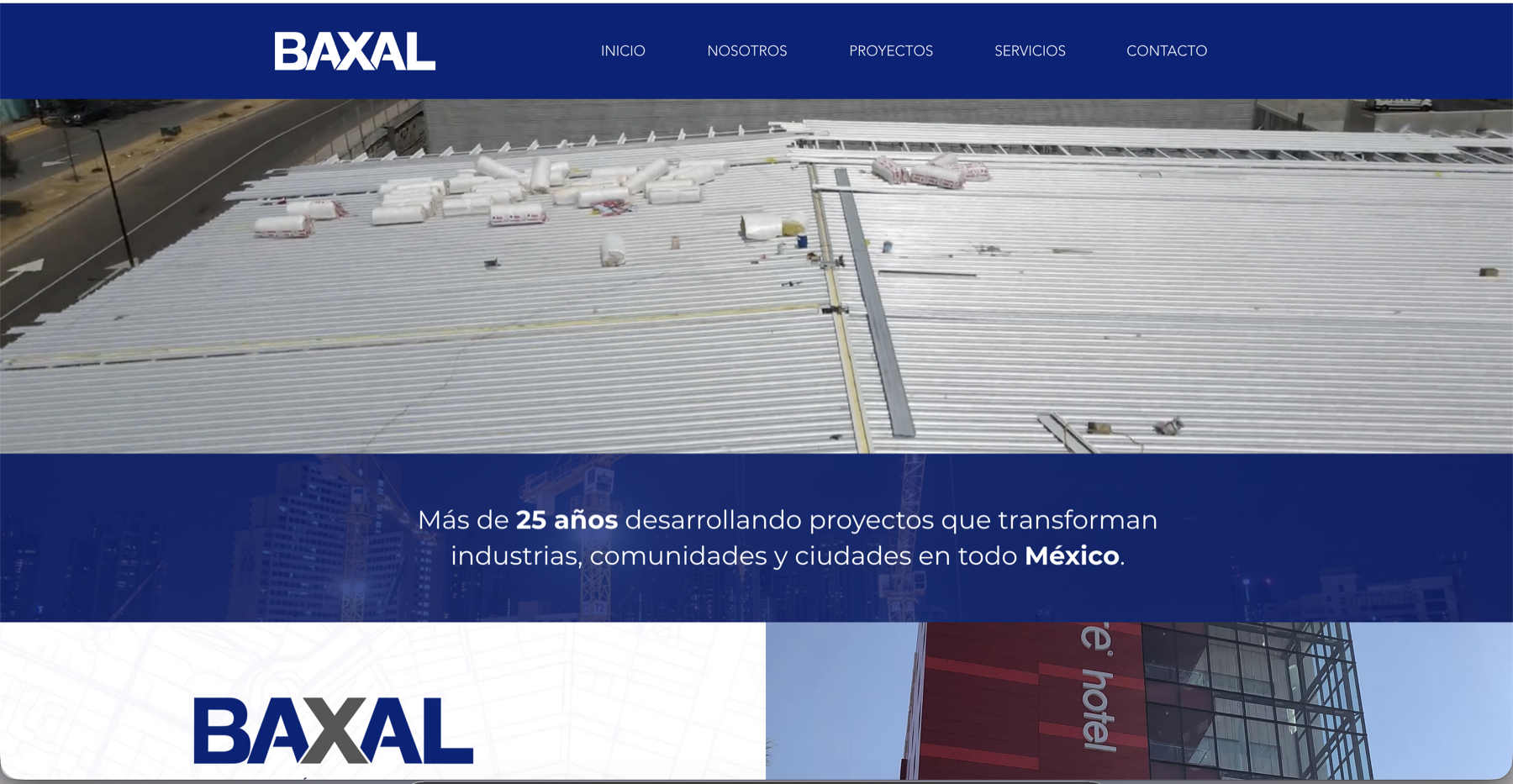 Vista del proyecto BAXAL